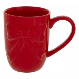 (2) Embossed Bow Mug